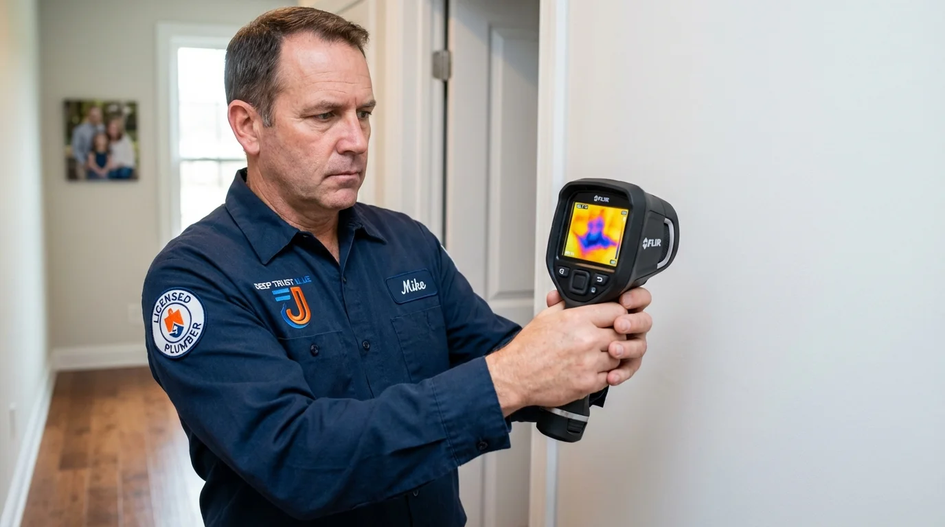 Thermal imaging leak detection by Johns Plumbing LLC in Chappell